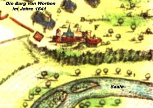 Die Burg von Werben 1641